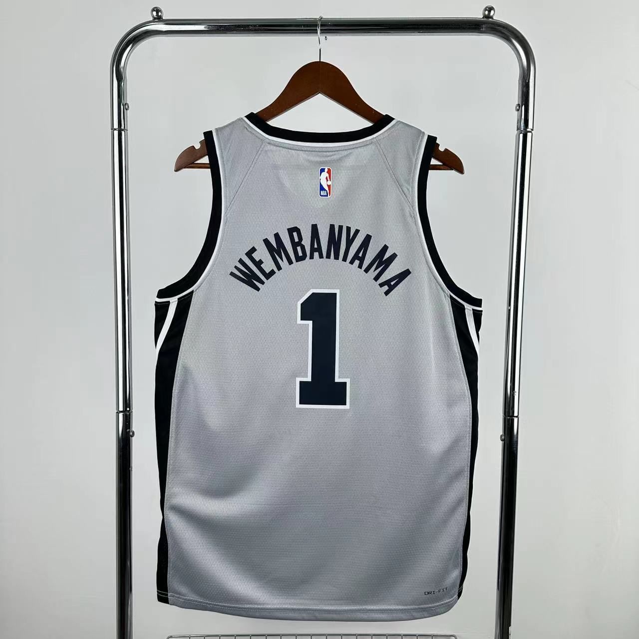 Men San Antonio Spurs #1 Wembanyama Grey Season 2026 NBA Jersey